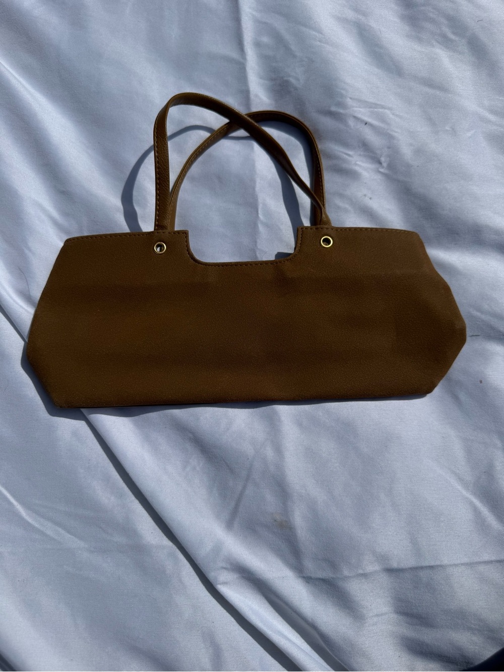 Sleek Brown Mini Shoulder Bag